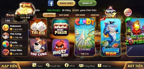 Trò chơi cùng code khủng tại King86 Fun