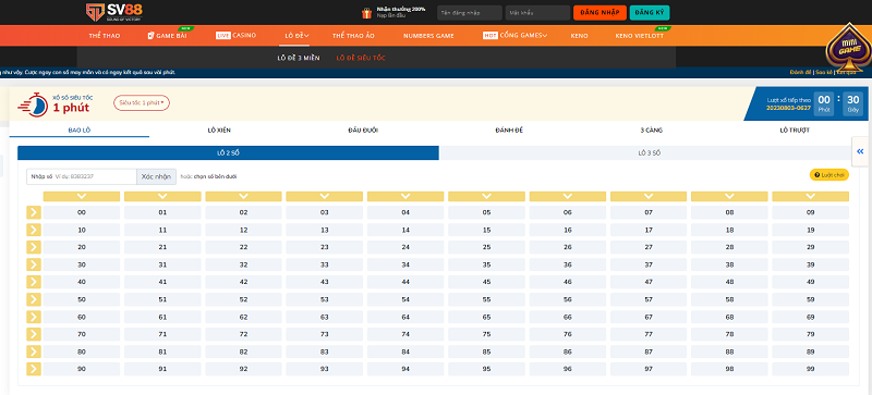 Điểm khác biệt của xổ số SV88 so với xổ số thông thường